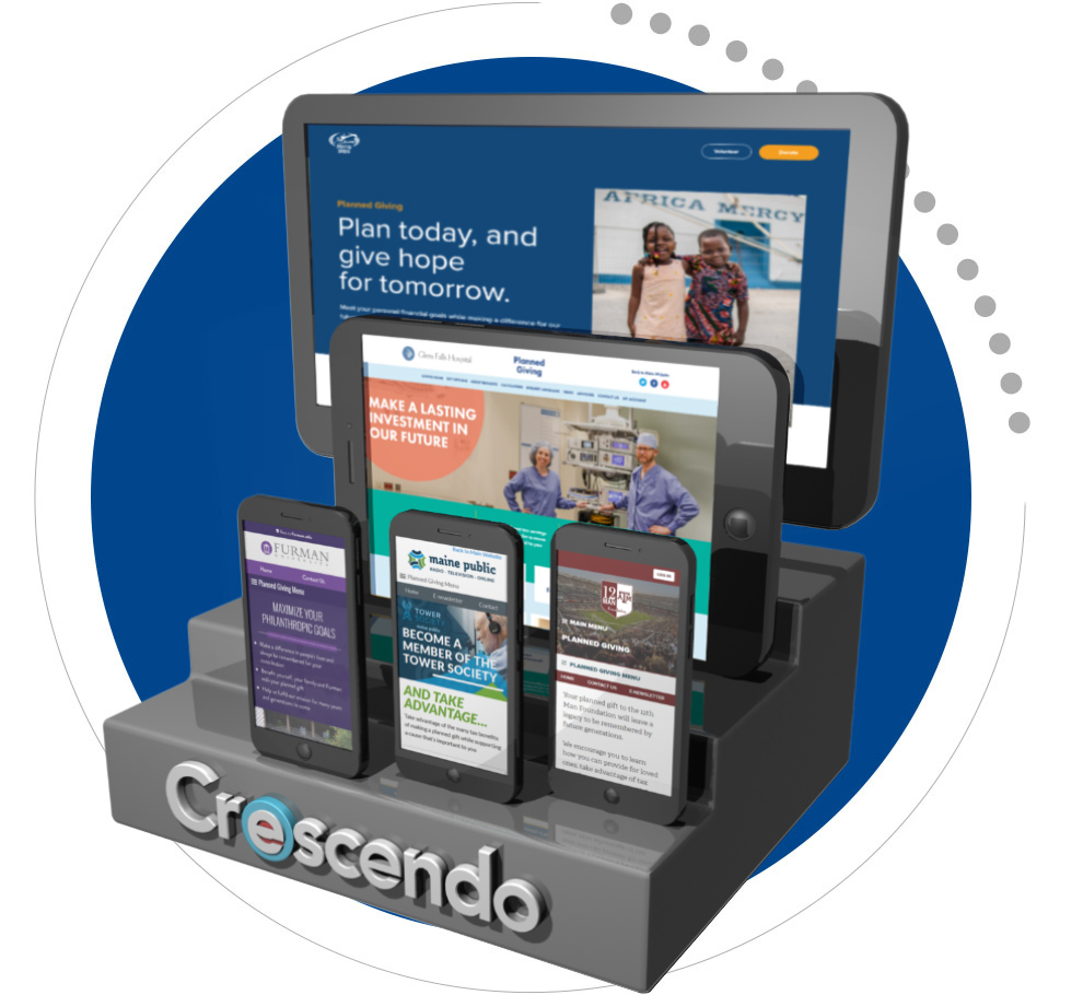 Desktop and mobile websites created by Crescendo Interactive