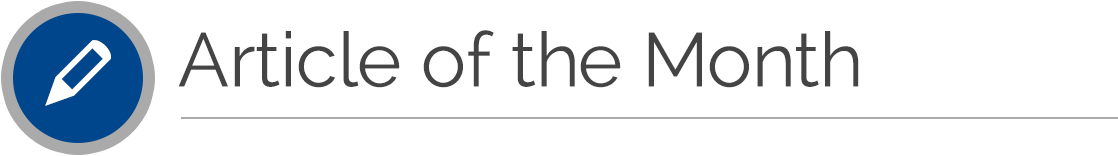 Article of the Month Article of the Month